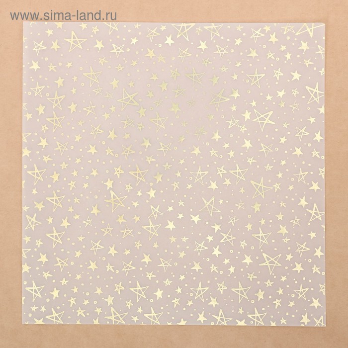 Калька с фольгированием «Космос» , 30,5 х 30,5 см Арт Узор