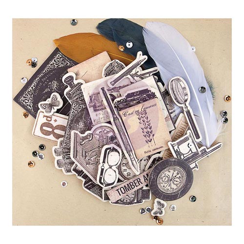 Набор чипборда The Archivist Prima Chipboard Stickers and More