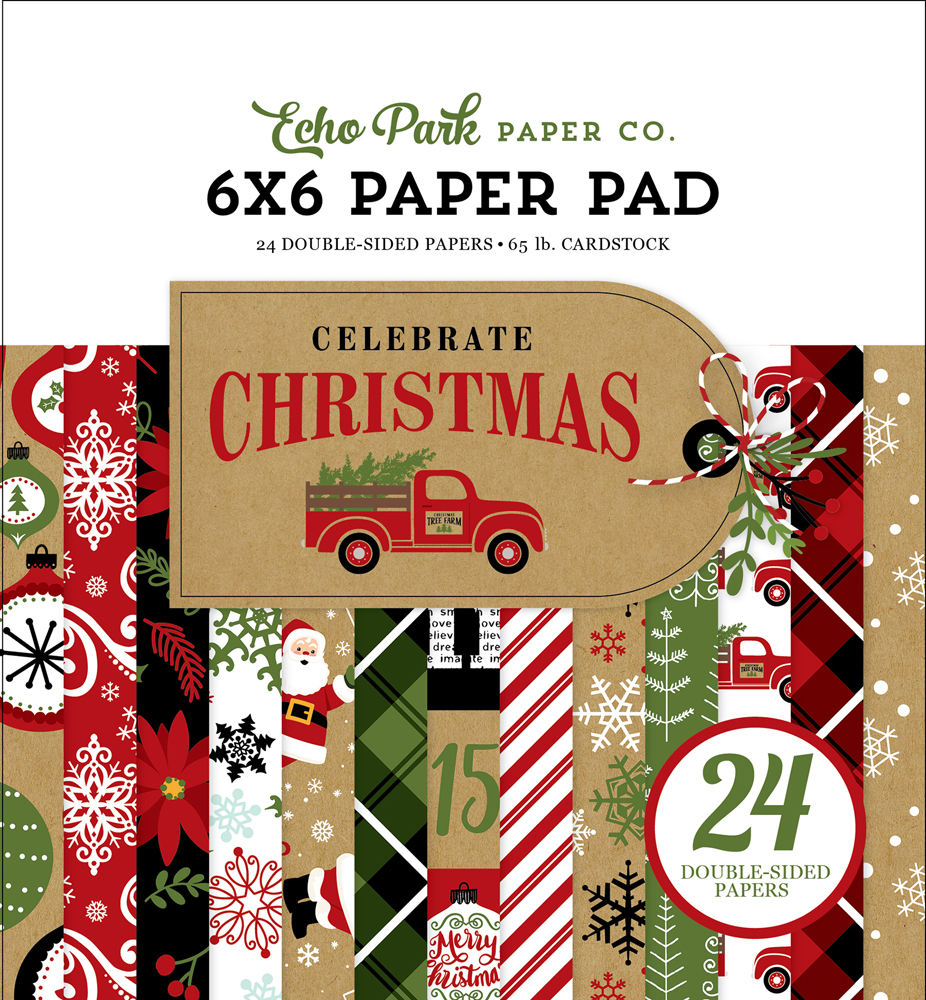 Набор бумаги 15*15см Celebrate Christmas Echo Park