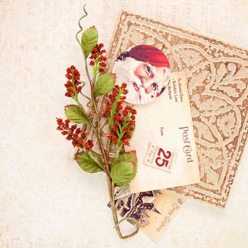 Цветы Prima - A Victorian Christmas Collection -  Poinsetta Kiss