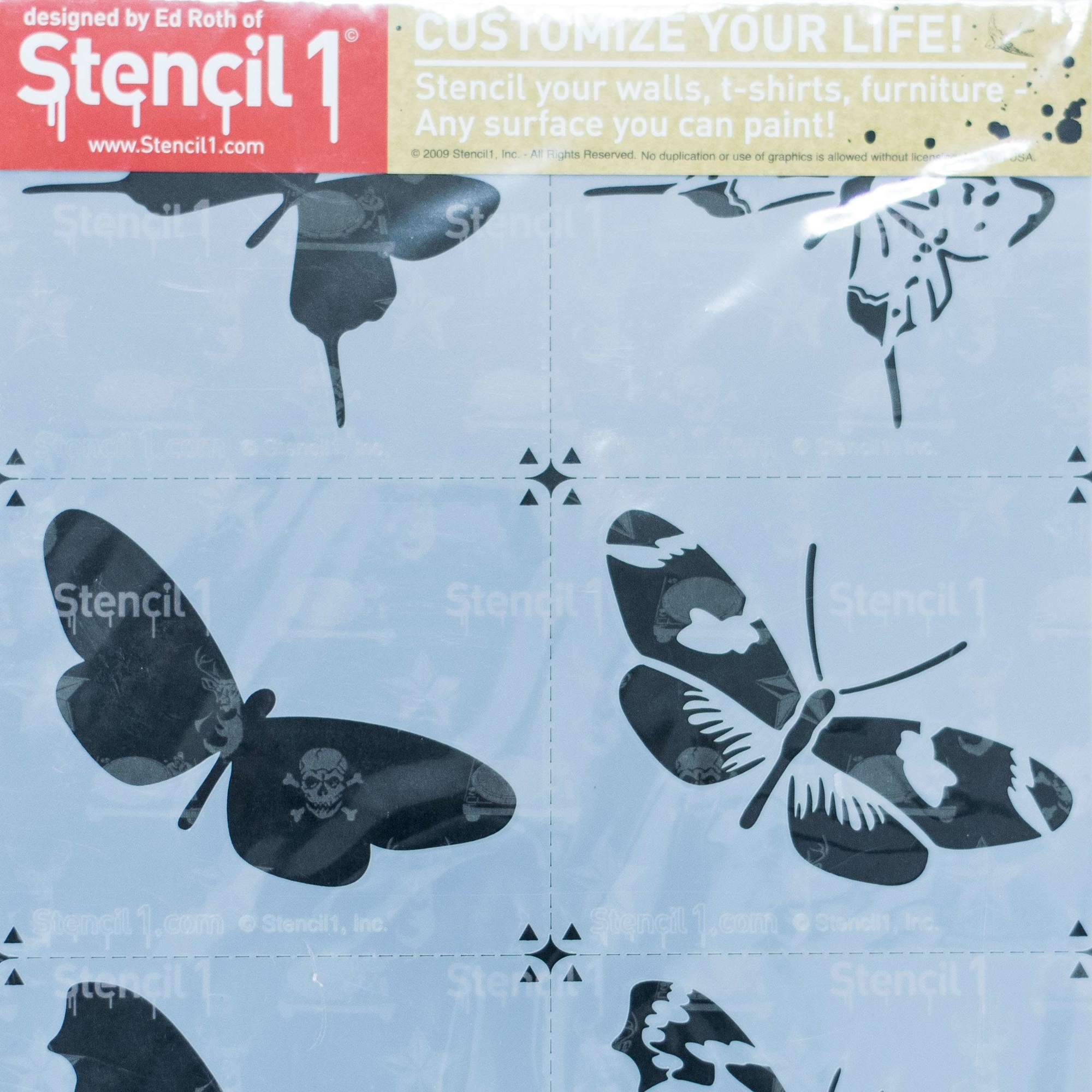 Трафарет 23*30см Batterflies 1/com Stencil