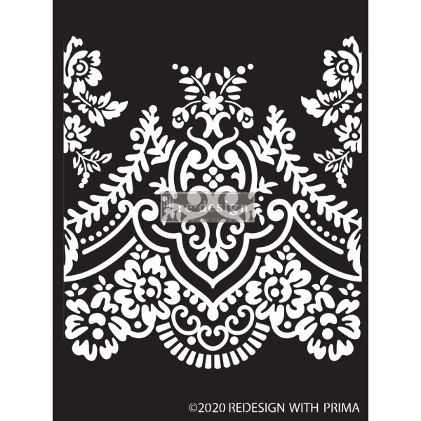 Трафарет Elegant Lace - 9"x13.5", 0.8mm thickness Redesign Decor Stencils