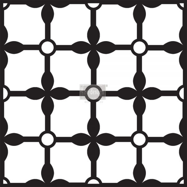 3D трафарет особо прочный Grand Palace Prima Re-Design Heavy Duty Concrete Stencil 11.5"X11.5"