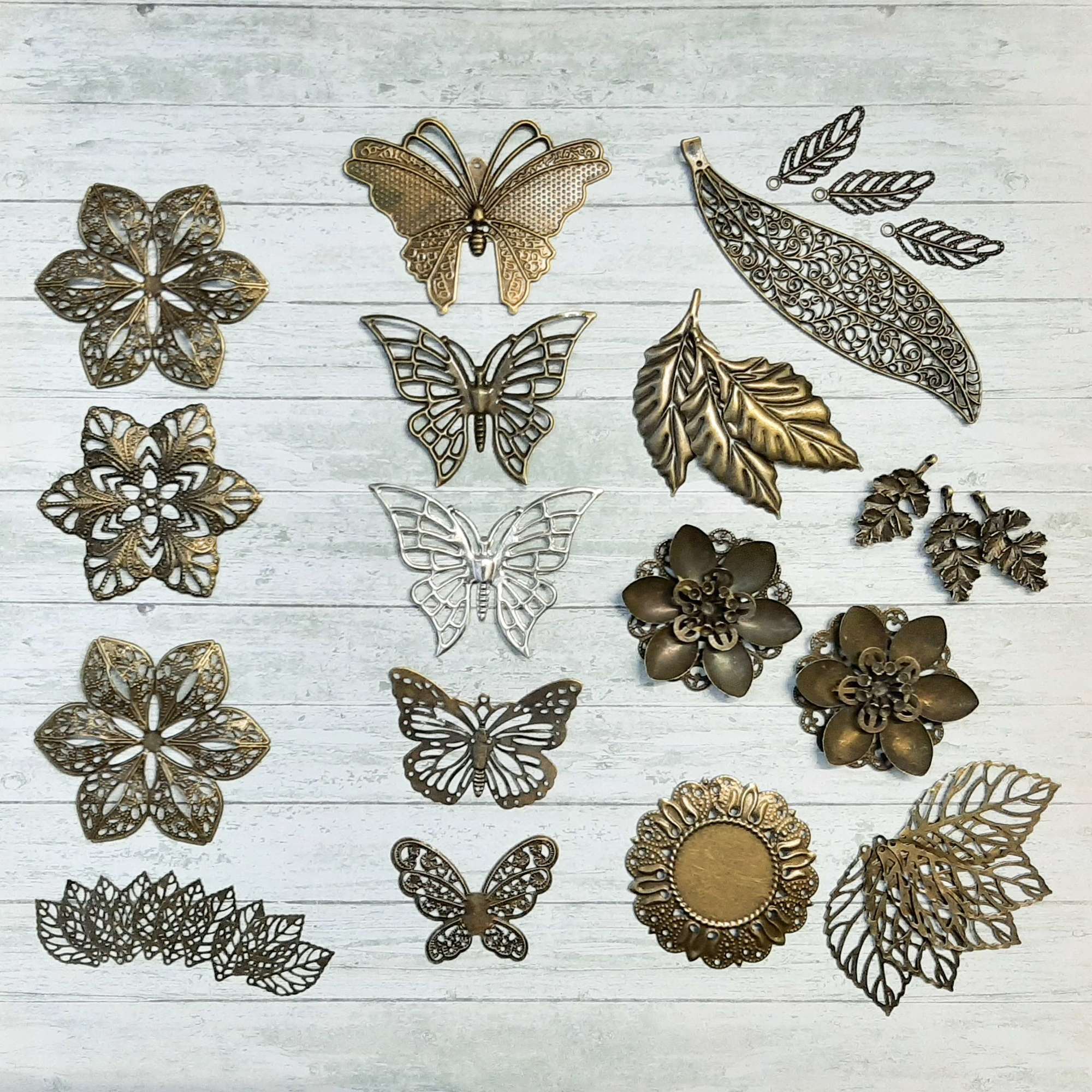 Набор металлических украшений №2 Китай (36шт)