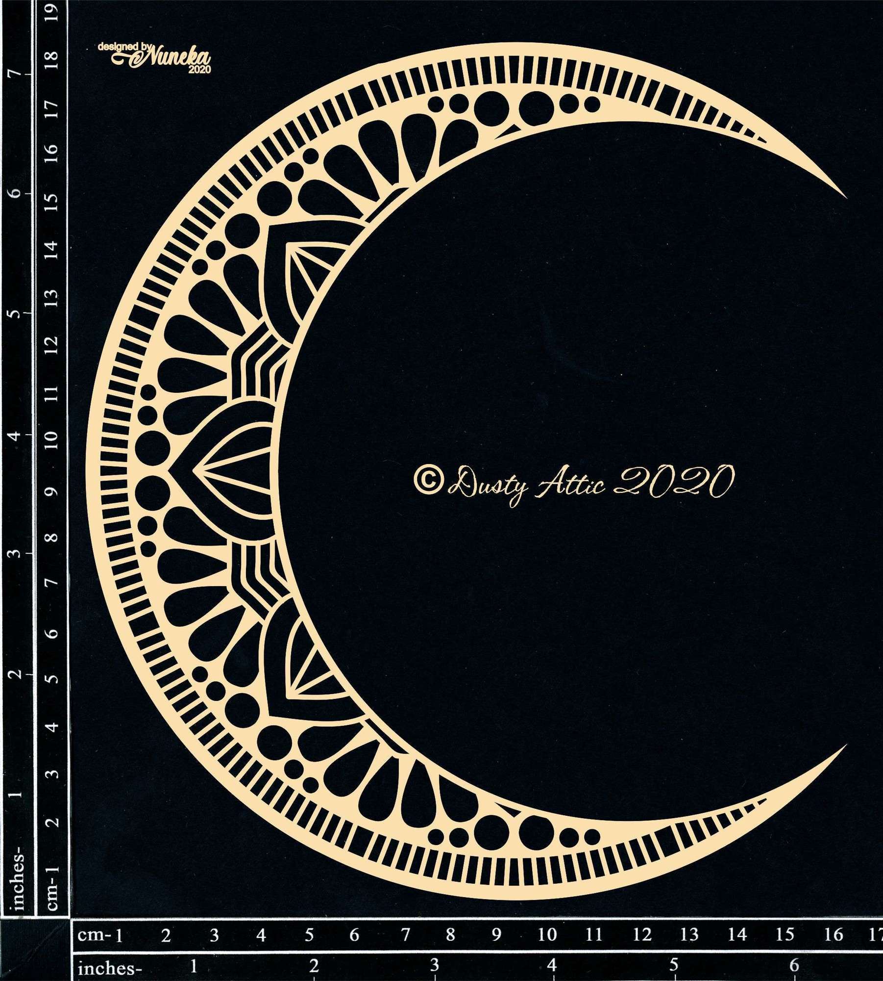 Чипборд 18*16см Big Moon – by Nuneka Dusty Attic