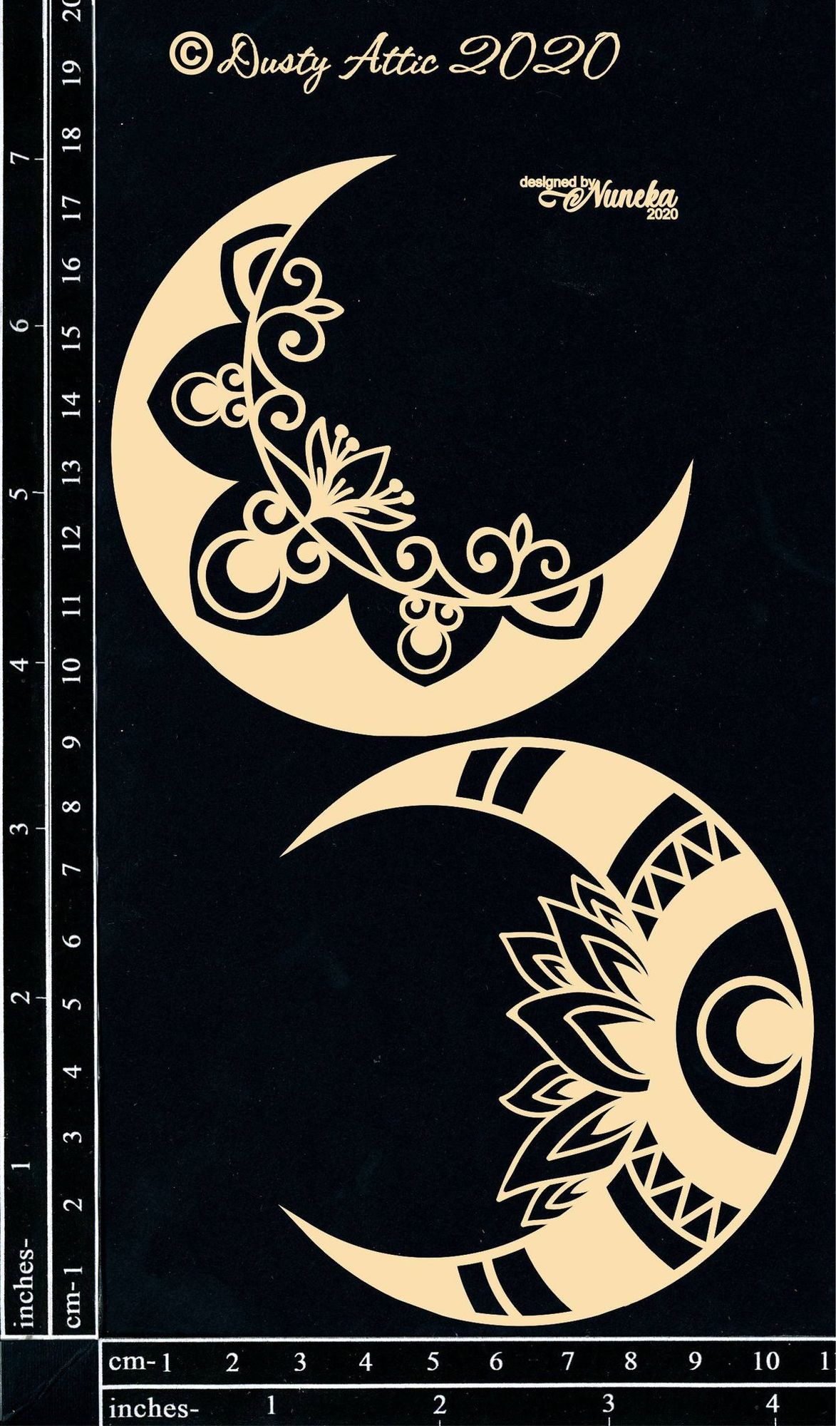 Чипборд Moons #2 – by Nuneka Dusty Attic