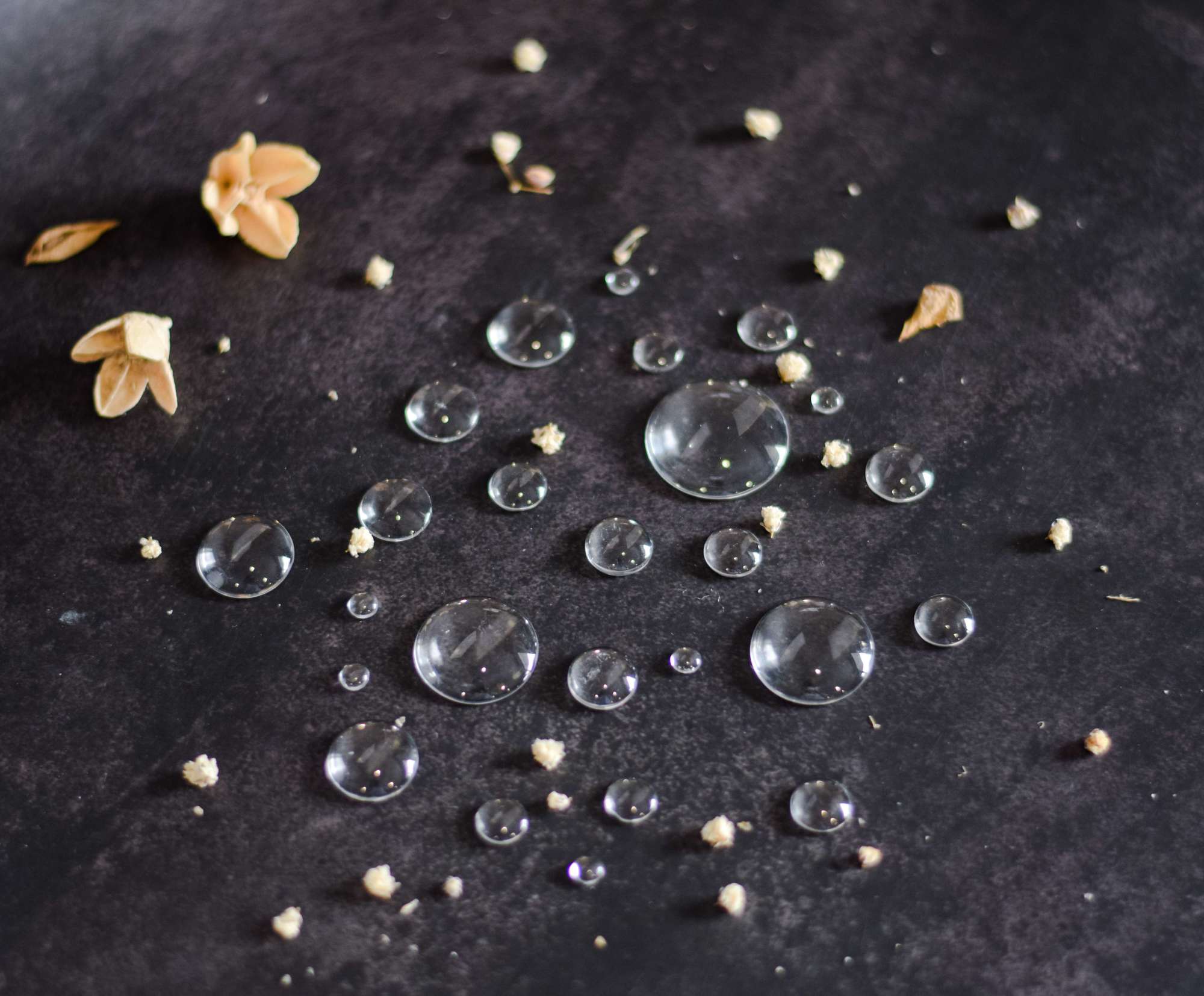 Набор стеклянных кабашонов  25шт Китай