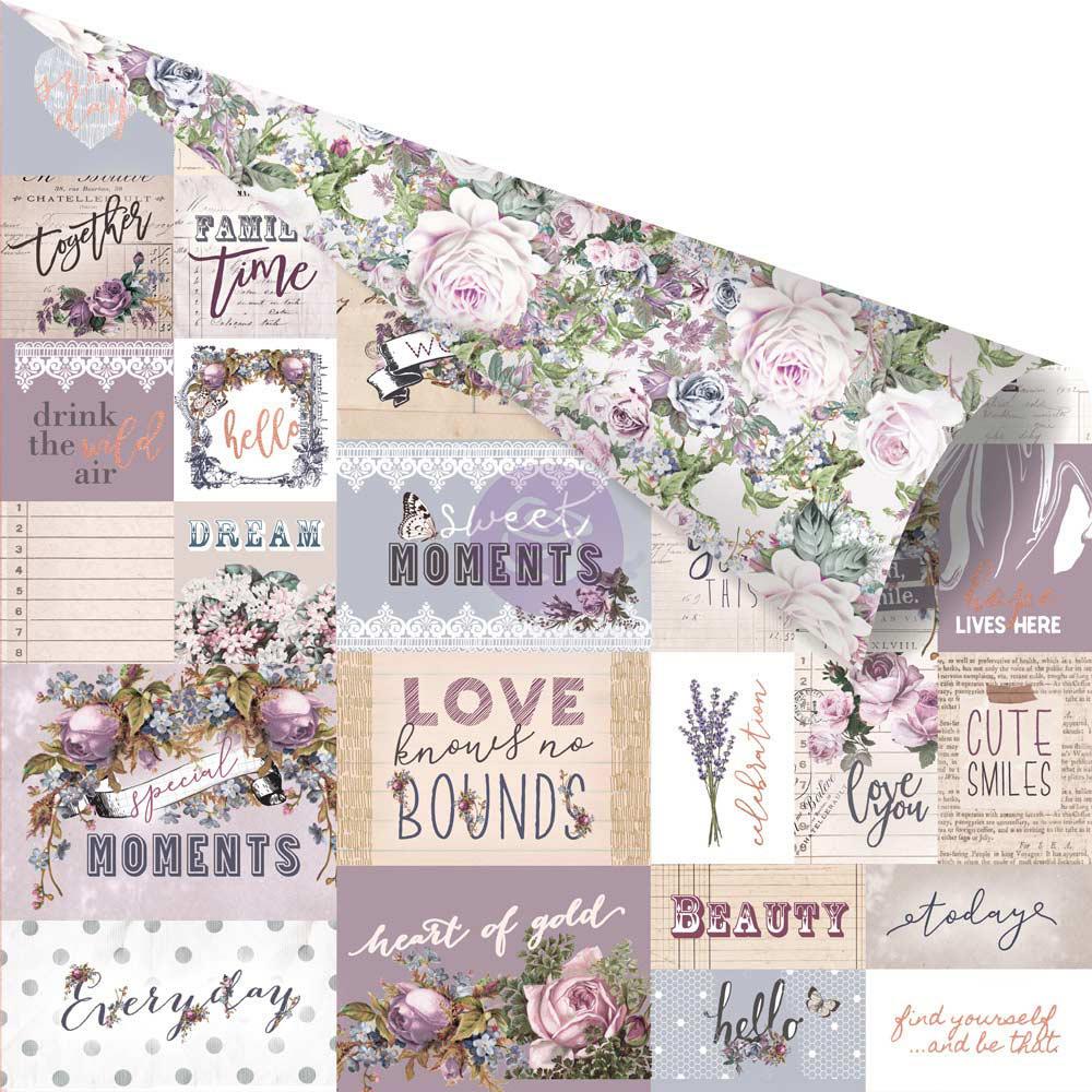 Лист двусторонней бумаги Prima Marketing Lavender-12x12 Paper  1