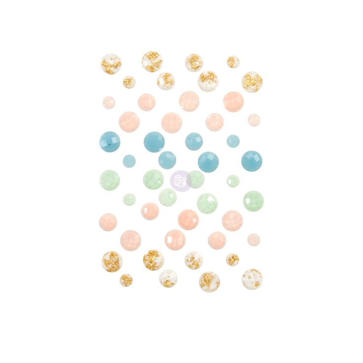 Декоративные стразы Assorted Dots 48/Pkg Prima Marketing Poetic Rose Say It In Crystals