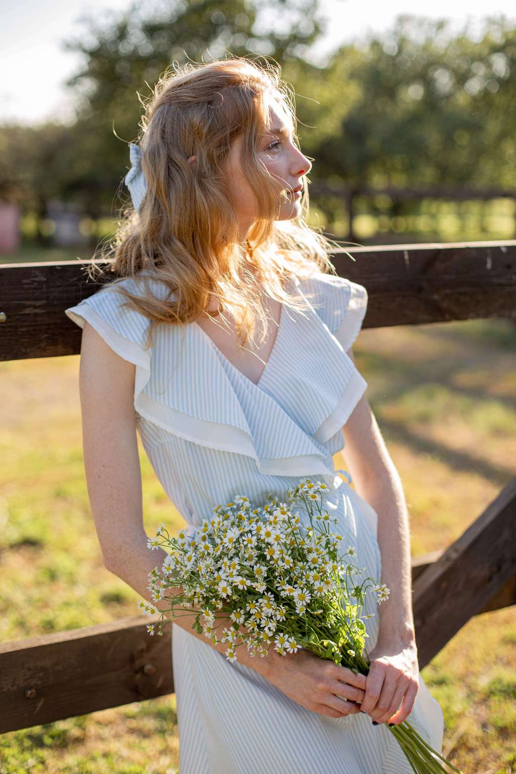 Платье с воланом цвета "Соленая вода"