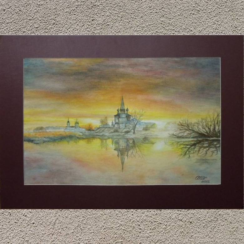 Рассвет над р.Теза. Ивановская обл № 225