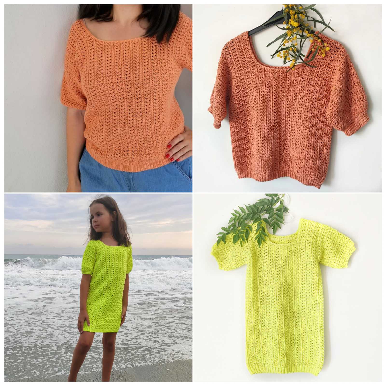 Джемпер крючком "Нежность"