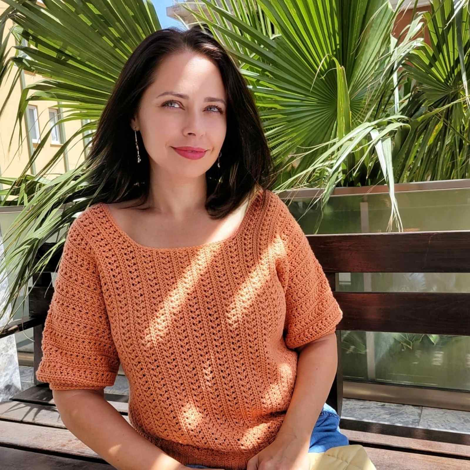 Джемпер крючком "Нежность"