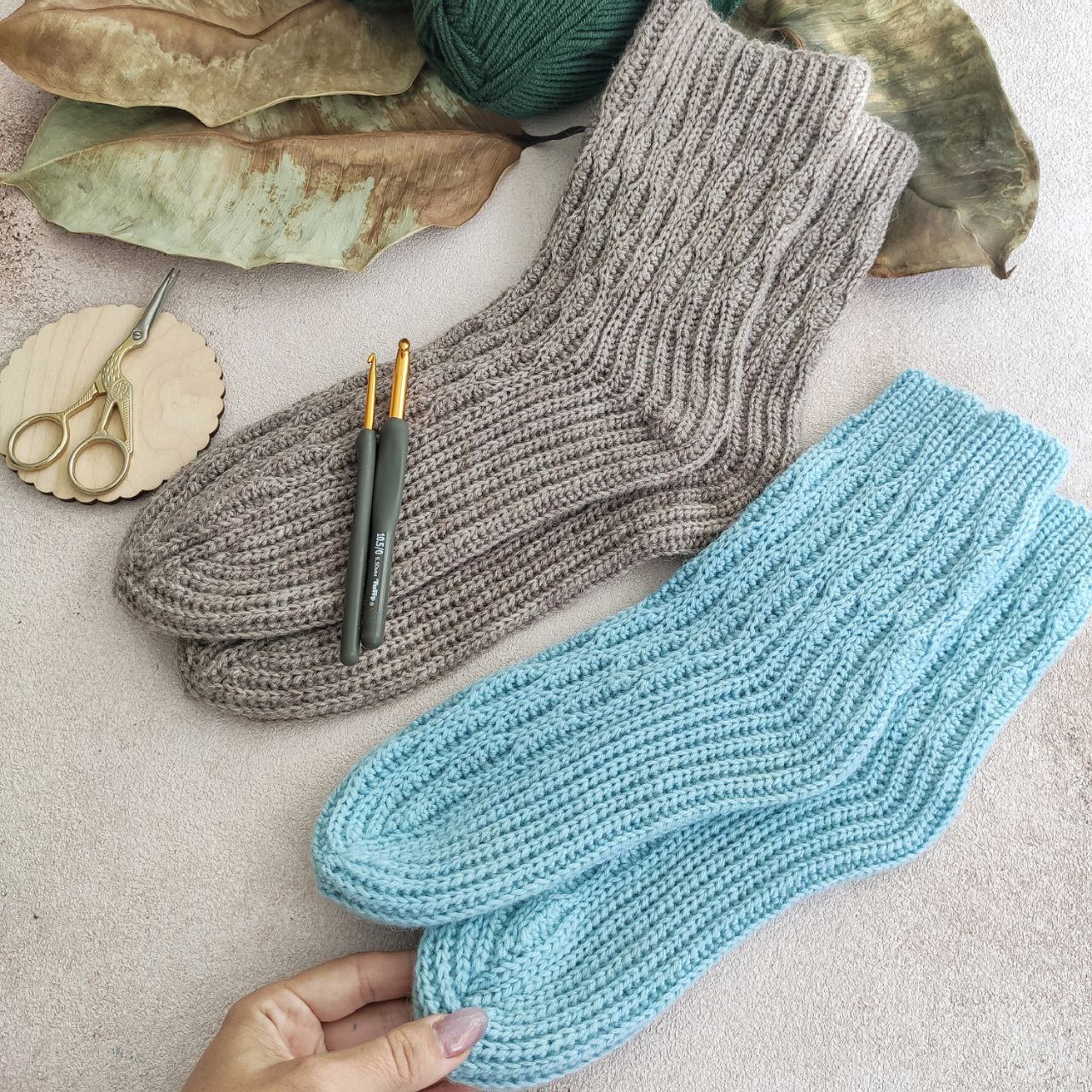 Носки крючком для всей семьи