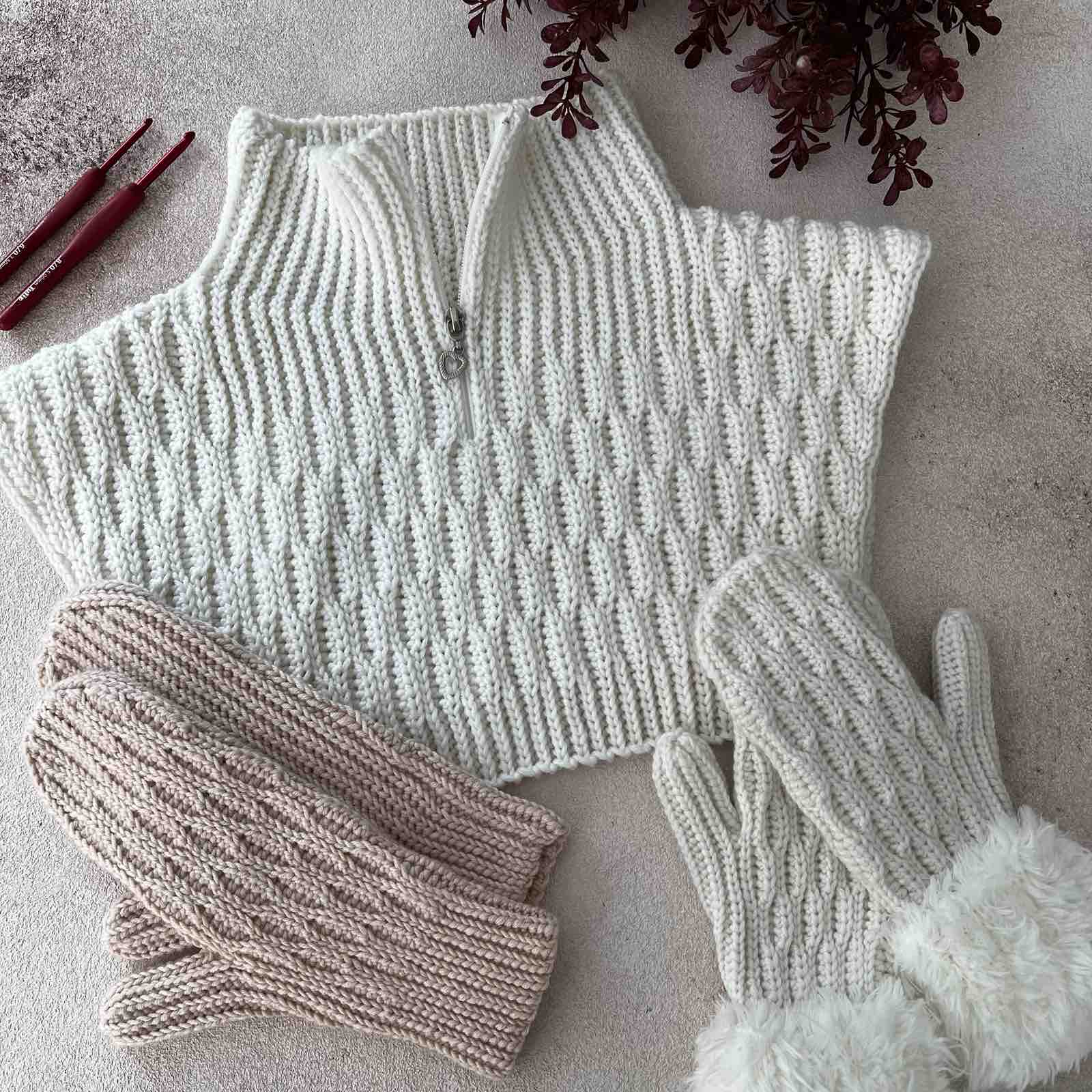 Манишка крючком