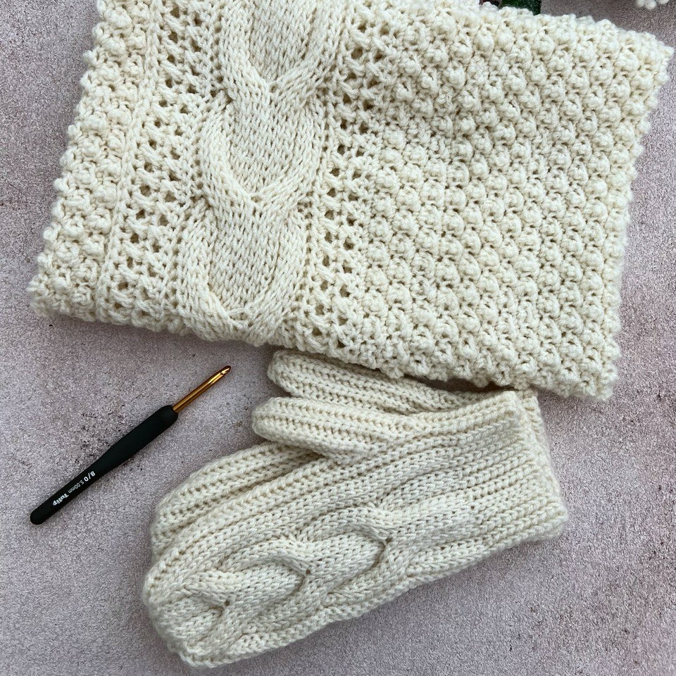 КОМПЛЕКТ МОРОЗКО варежки+снуд