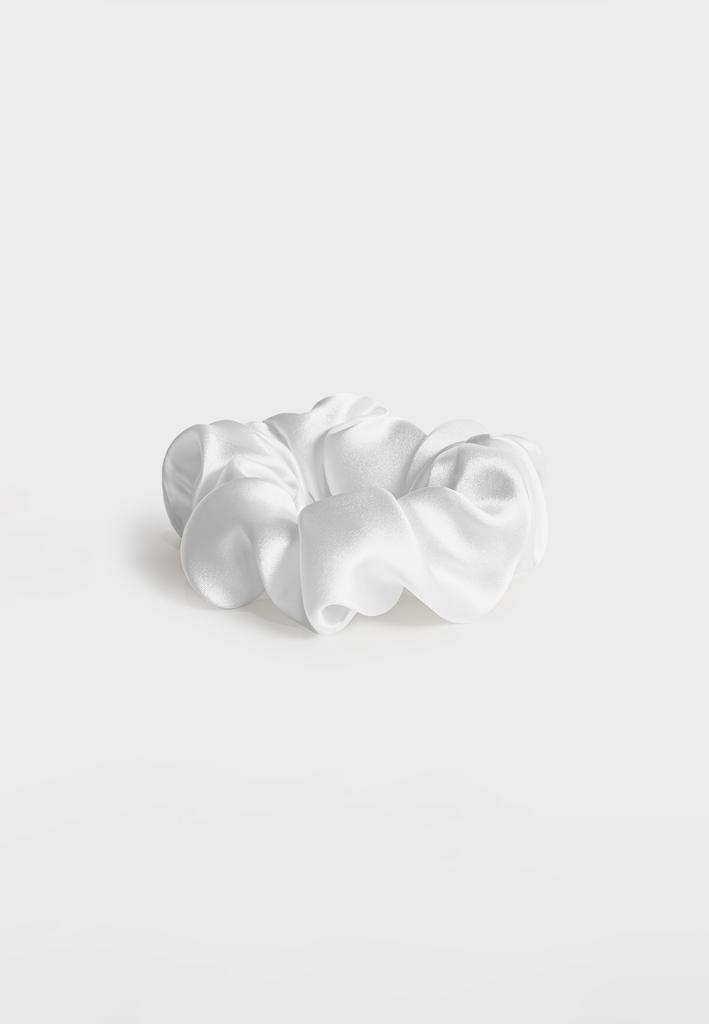 Резинка для волос STANDART из натурального шелка белая