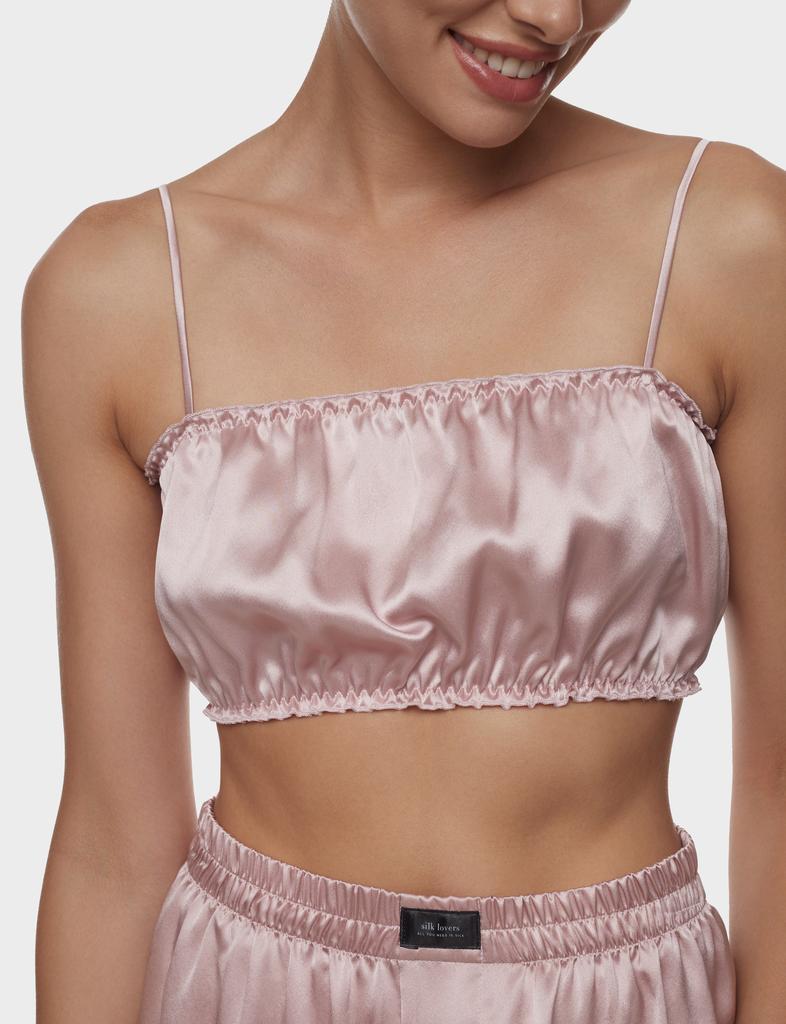 Limited Edition: Шелковый топ-бандо изумруд