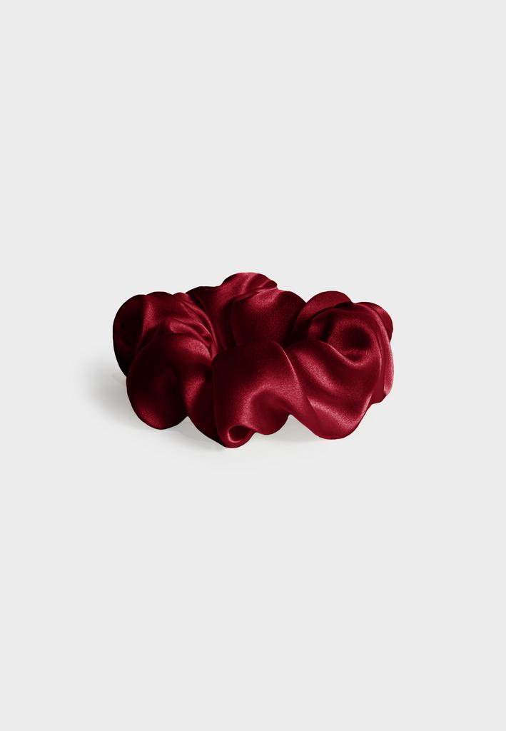 Шелковая резинка для волос STANDART бордо