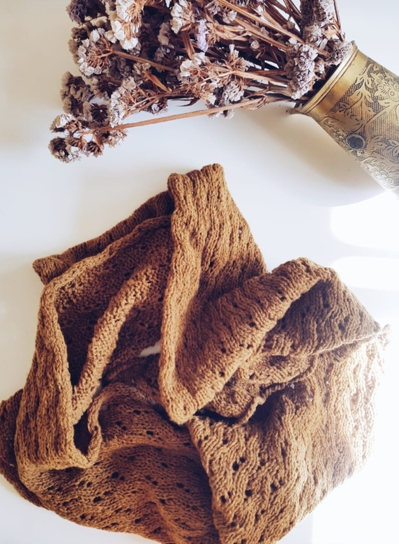 Мастер-класс АЖУРНЫЙ ШАРФ