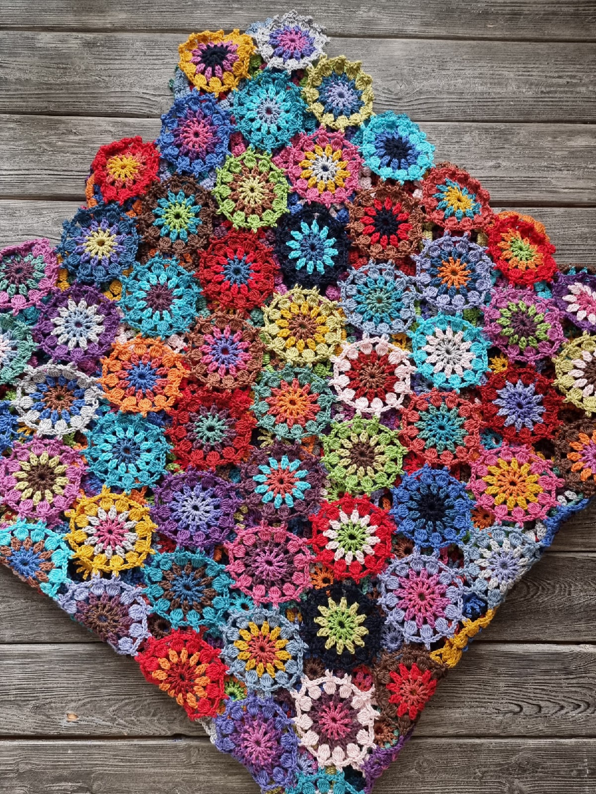 видео мастер-класс по вязанию ПЛЕДА из цветочных мотивов