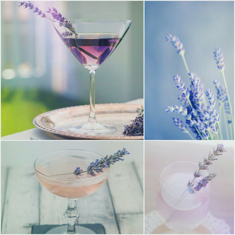 Martini with lavender