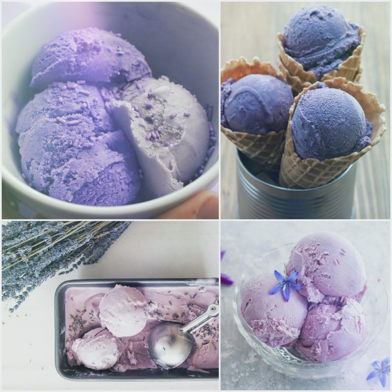 Lavender ice cream