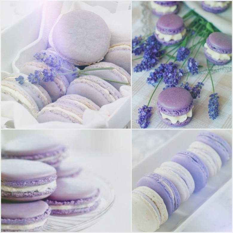 Lavender macaroons