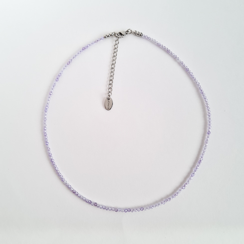 Чокер ELINICE из светло-сиреневого циркона