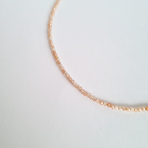 Чокер ELINICE из персикового циркона