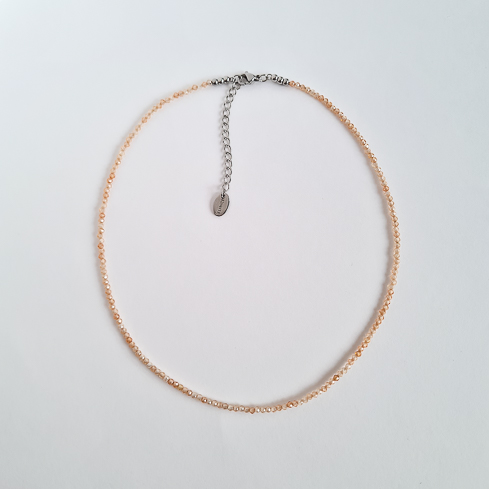 Чокер ELINICE из персикового циркона