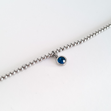 Браслет ELINICE с синим кристаллом