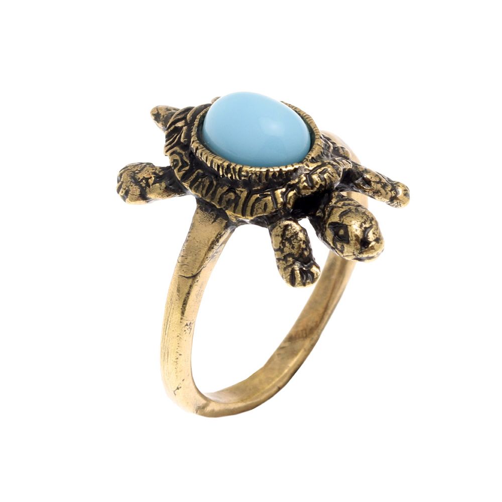 Кольцо ALCOZER & J  с бирюзой