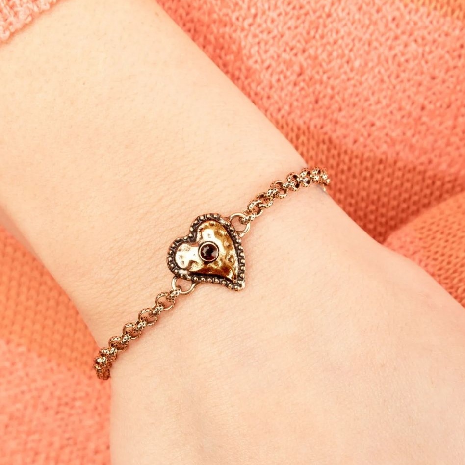 Браслет ALCOZER & J   с гранатом