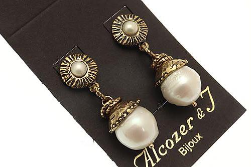 Серьги ALCOZER & J  с жемчугом