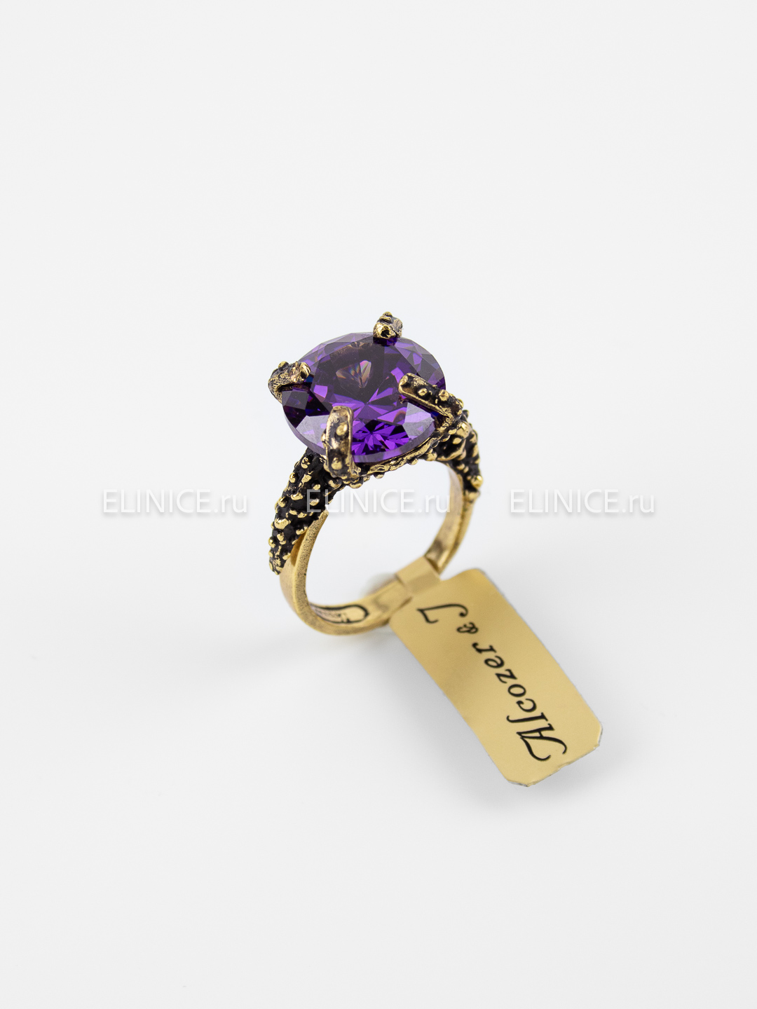 Кольцо Swarovski ALCOZER & J фиолетовый