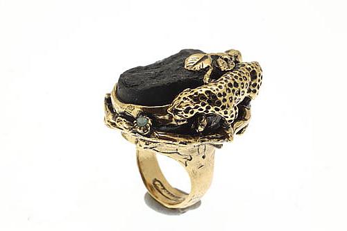 Кольцо с турмалином и изумрудом ALCOZER & J A108AY24