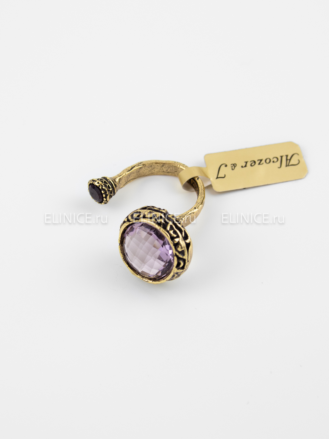 Кольцо с аметистом и сапфиром ALCOZER & J A58MV23