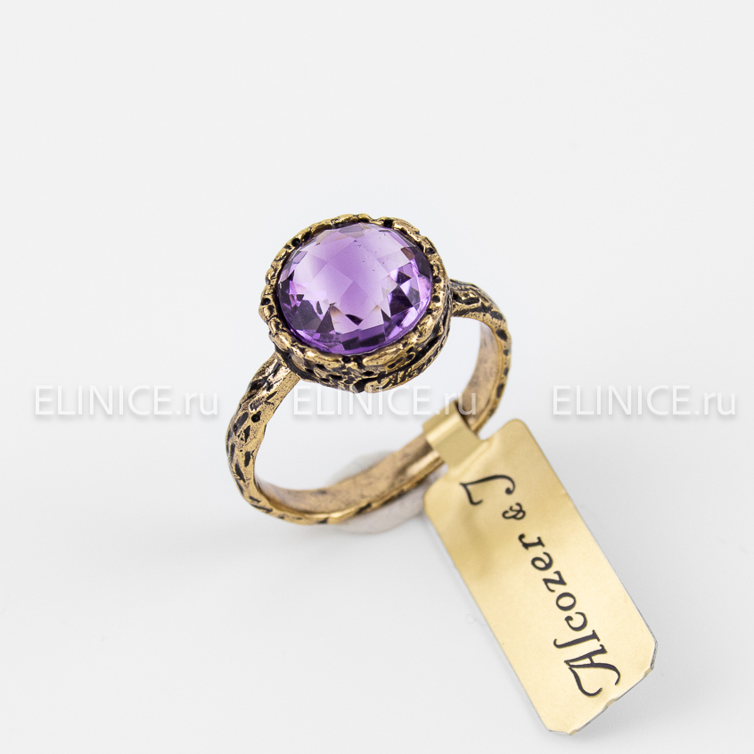 Кольцо ALCOZER & J с аметистом