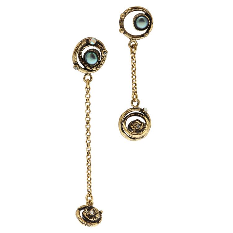 Серьги ALCOZER & J OP5484C жемчугом  и Swarovski