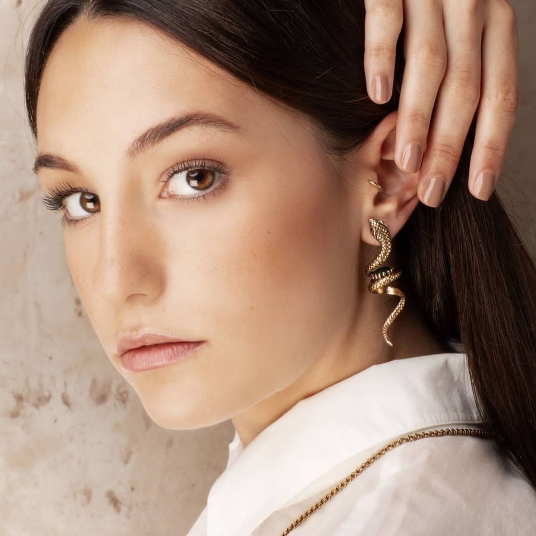 Серьги  ALCOZER & J   с изумрудом