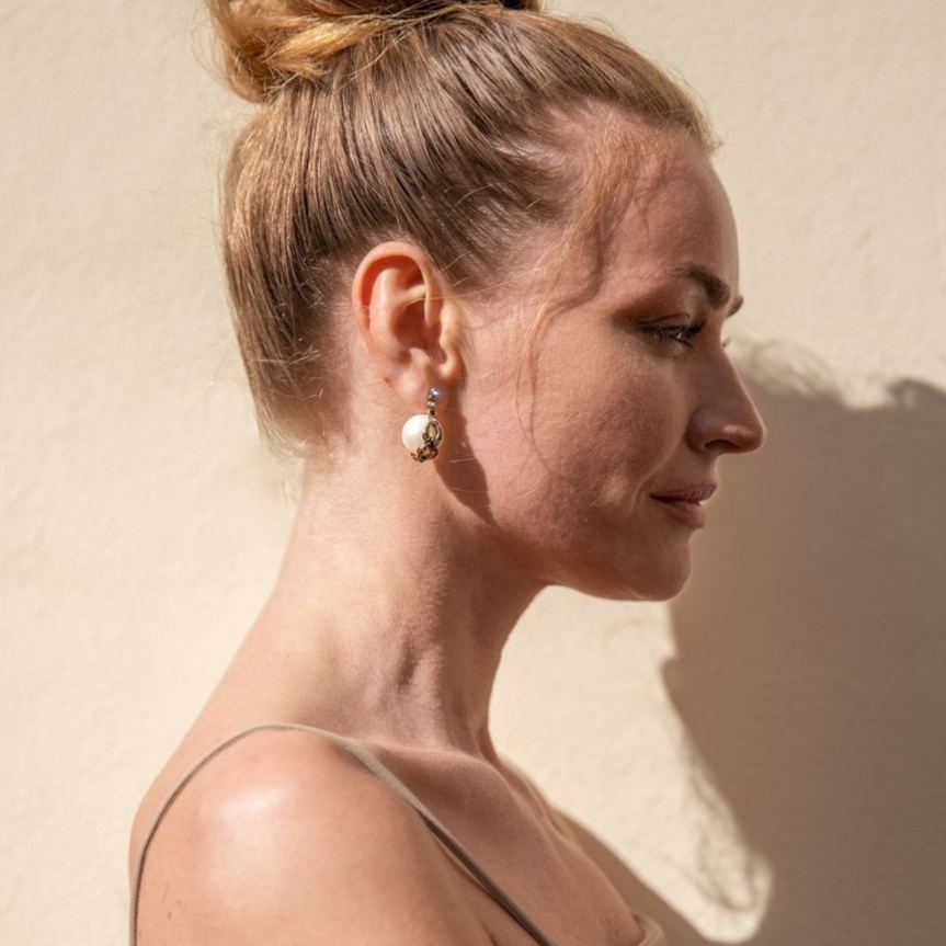 Серьги ALCOZER & J   с жемчужинами