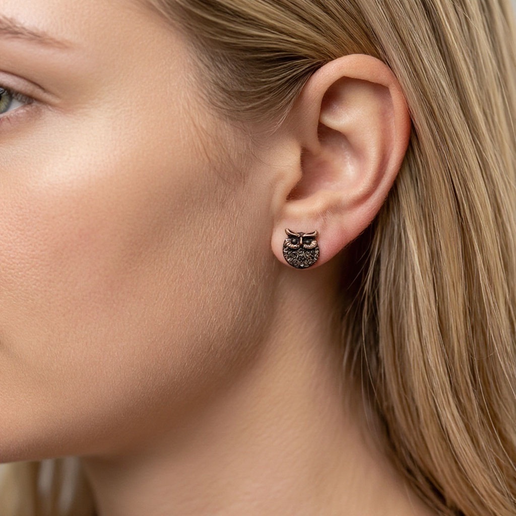 Серьги   ALCOZER & J OP3860C с сапфирами и Swarovski