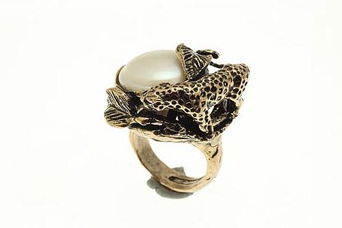 Кольцо  ALCOZER & J   с жемчугом