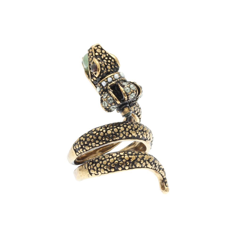 Кольцо с авантюрином, гранатом, жемчугом и Swarovski ALCOZER & J A5340C