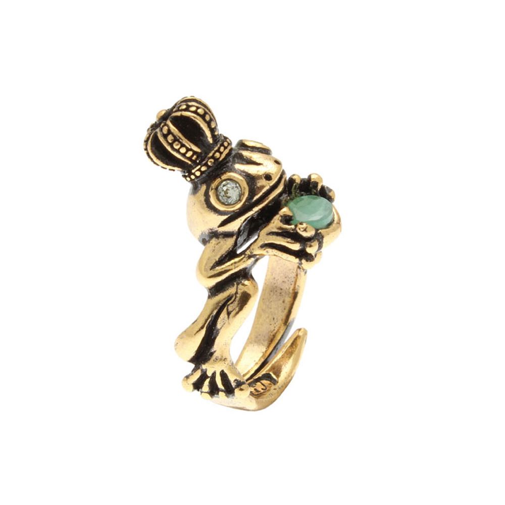 Кольцо с изумрудом и Swarovski ALCOZER & J