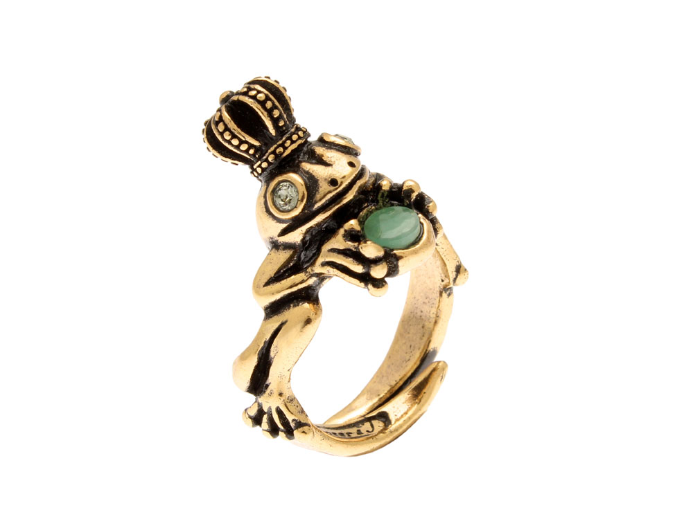 Кольцо с изумрудом и Swarovski ALCOZER & J