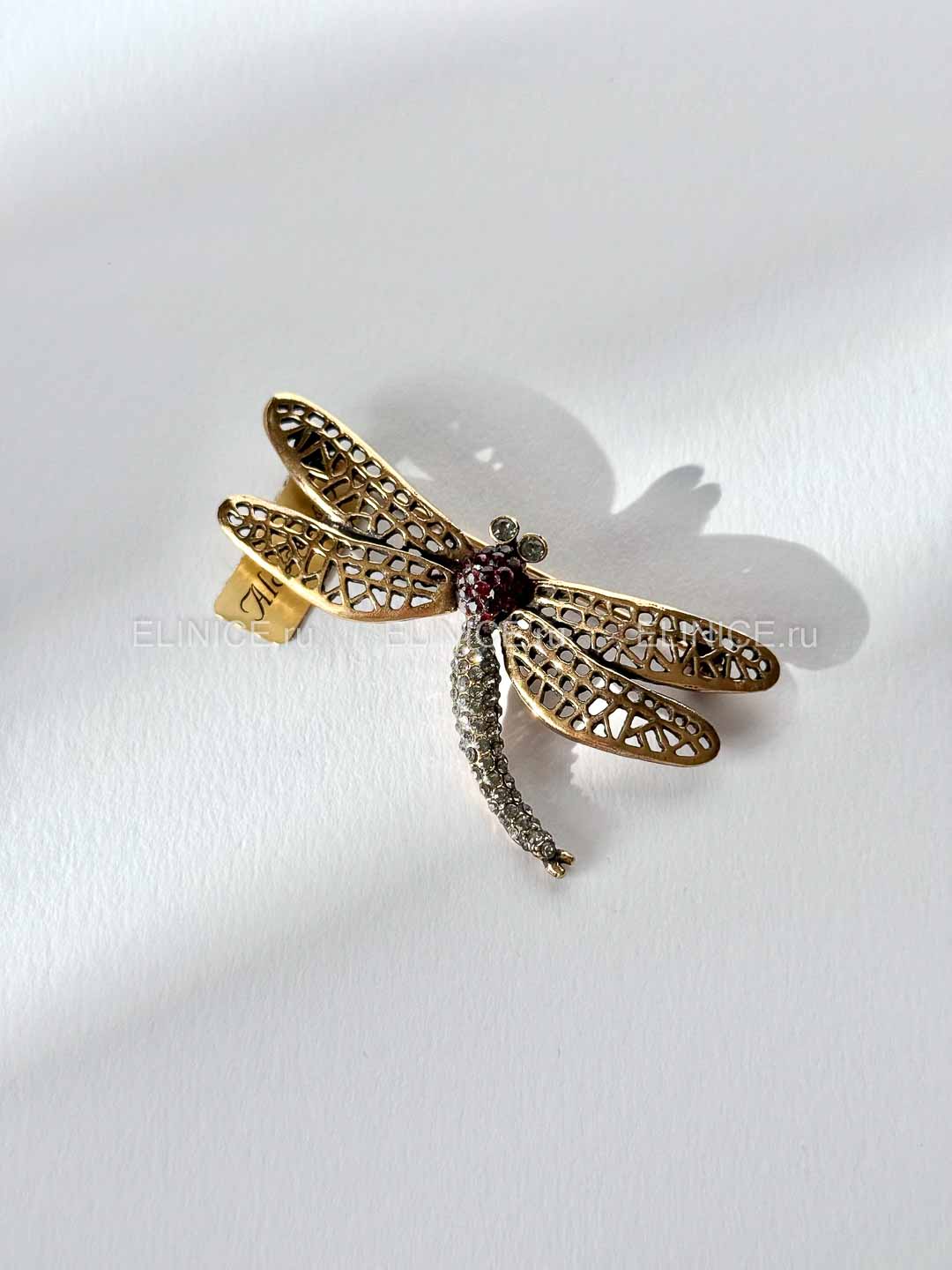 Брошь с гранатом и Swarovski ALCOZER & J S4371C