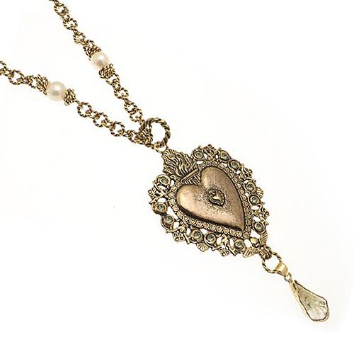 Колье  ALCOZER & J с жемчугом, кварцем и Swarovski