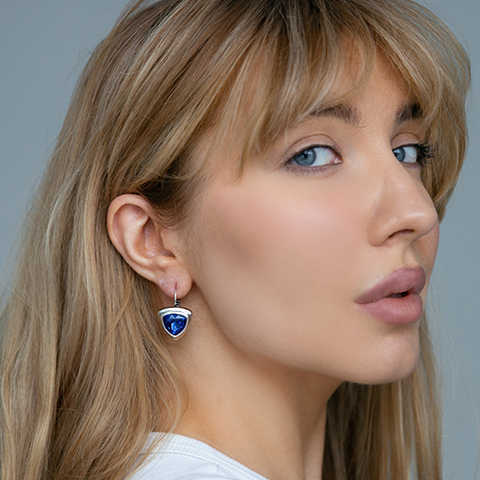 Серьги CICLON 251607-71 Лазурный